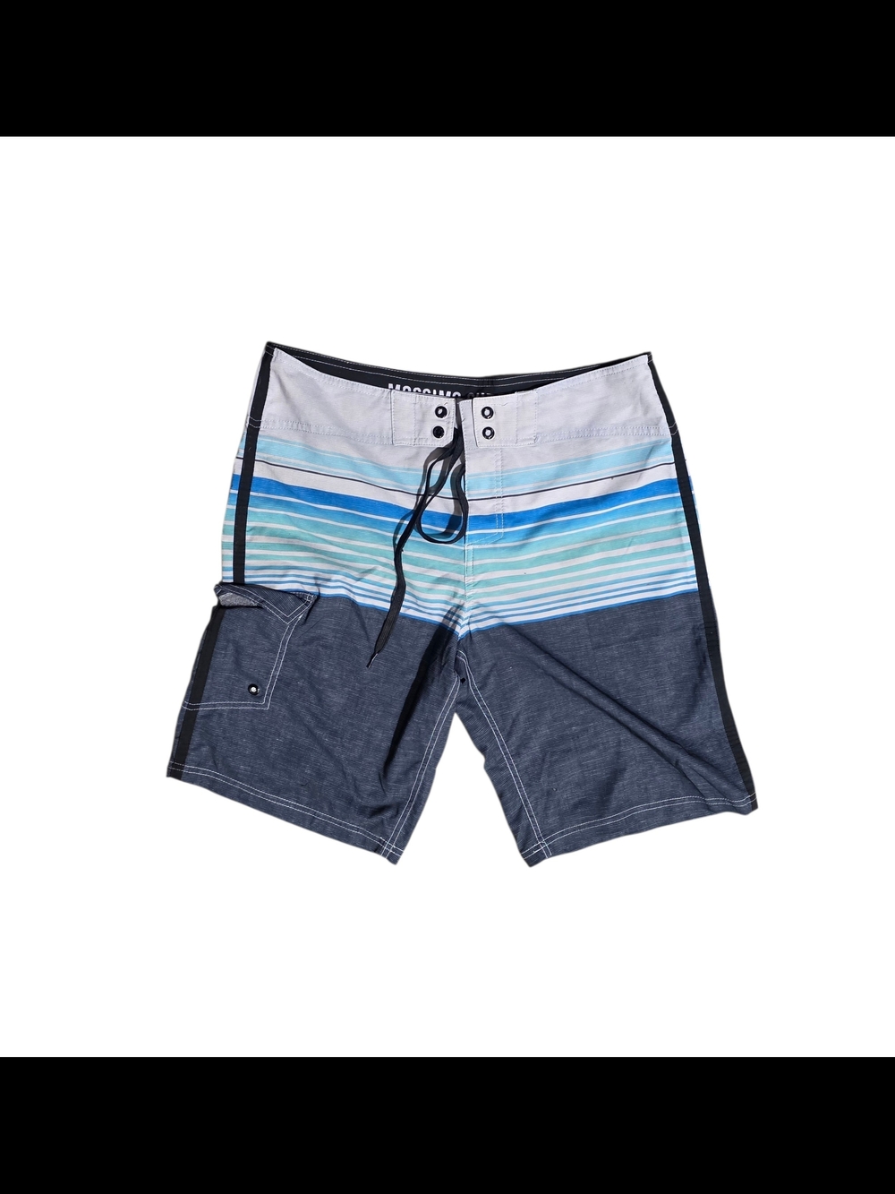 Mossimo Supply Co. Navy and Blue Striped Board Shorts